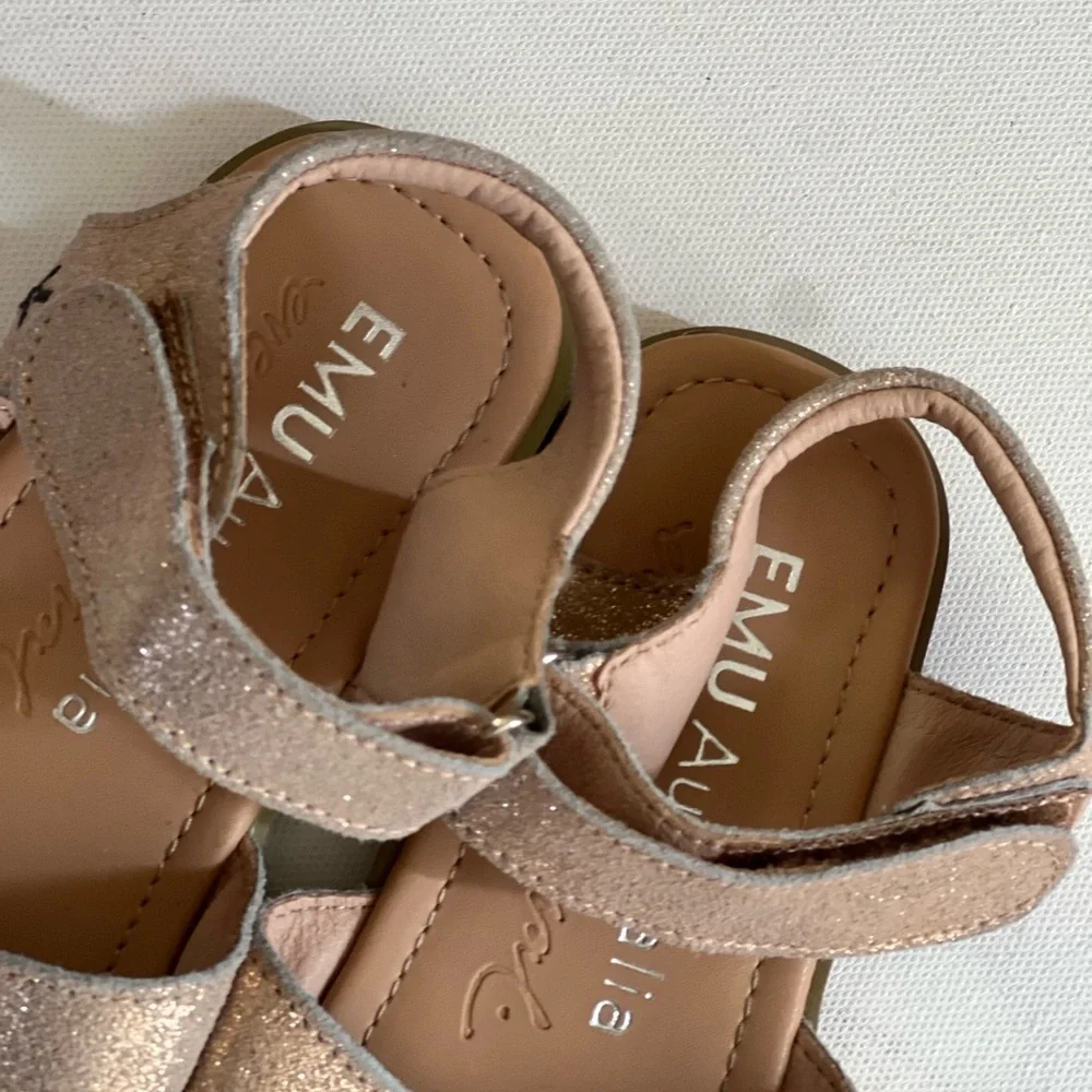 Emu Australia kids rose gold girls sandals